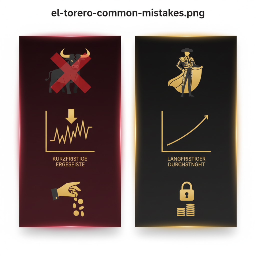Häufige El Torero Spielfehler visualisiert