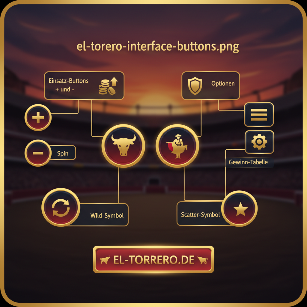 El Torero Interface mit allen wichtigen Buttons erklärt