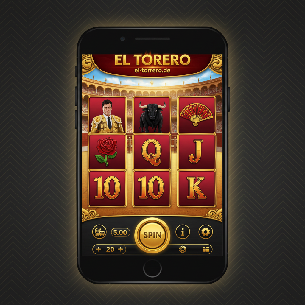 El Torero - Hauptspielbildschirm auf Smartphone
